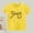 Yellow, variant on lulshou Girls Shirts Girls' Fashion Casual Letter Printed Round Neck Short Sleeve Top Summer Tops