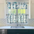 thumbnail image 2 of Wildflower Farmhouse Curtains 24 Inch - 3 Panel Rustic Boho Set with Vintage Floral Print, Country Kitchen Drapes, 2 of 5