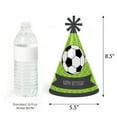 thumbnail image 3 of Big Dot of Happiness Goaaal - Soccer - Cone Happy Birthday Party Hats for Kids and Adults - Set of 8 (Standard Size), 3 of 7