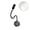 Black, variant on Joernso 3W Flexible Hose LED Wall Lamp Bedroom Bedside Hotel Reading Adjustable Light