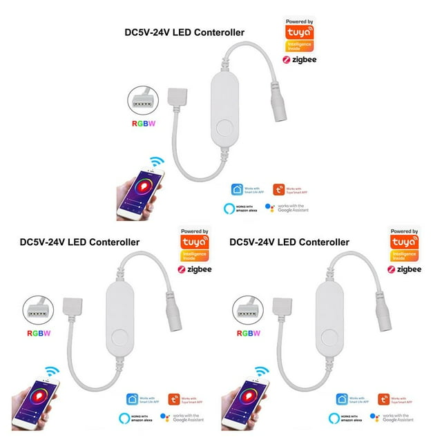 Sidaley Controlador de tira de luz LED RGB para teléfono inteligente, dormitorio remoto, Bar, película, música, ambiente, regulador de Type1 NO1