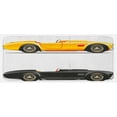 thumbnail image 1 of Vintage Kitchen Mat, Retro Nostalgic Cars Auto Engine Vehicle Inspired Lifestyle Design, Plush Decorative Kitchen Mat with Non Slip Backing, 47" X 19", Earth Yellow Black, by Ambesonne, 1 of 1