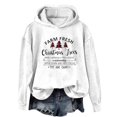 thumbnail image 1 of WEAIXIMIUNG Sweat à Capuche Zippé pour Femmes Nouveau Pull de Noël Imprimé Col Rond Manches Longues, 1 of 3