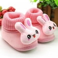thumbnail image 6 of Infant Baby Boy Girls Toddlers Moccasins Non-Skid Indoor Slipper Shoes Socks Booties, 6 of 7