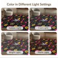 thumbnail image 7 of ODIKA 3'x5' Ultra-Soft Throw Mat, Anime Cyber Arcade Explorer Cosmic Swirl Retro Sapcerug Fireworks None Washable, Bare feet friendly, Easy Care Indoor rug for Bedside, Vanity, 7 of 7