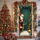 thumbnail image 1 of Uuiauoio Festive Christmas Door Cover with Design,Polyester Door Curtain for Holiday Home Decor, Seasonal Wall and Entryway Decoration for Parties and Family Gatherings,Festival Party Decoration, 1 of 6