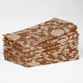 thumbnail image 2 of Vargottam Rustic Brown Floral Block Print Cotton Napkins - Set of 4, 20x20 Inches, Earthy Ethinc Elegance Print Table Linens for Farmhouse, Spring & Summer Parties, Everyday Use- Machine Washable, 2 of 7