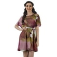 thumbnail image 1 of Moomaya Robe Tunique Courte à Cordon de Serrage Robe d'Été Décontractée pour Femmes, 1 of 4
