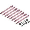 thumbnail image 1 of Ejes de Dardos de Aluminio Uxcell con Rosca 2BA, Accesorios de Reemplazo con Anillos de Goma para Punta de Acero Rosa 45mm, 1 of 1