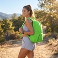 thumbnail image 5 of 3-in-1 Packable Travel Backpack, Foldable Tote Bag with Compact Pouch, Waterproof Lightweight Daypack for Commuting, Hiking, Gym, and Weekend Trips, Green, 5 of 6