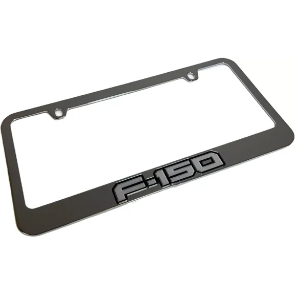 Ford F-150 3D Logo Mirrored Chrome License Plate Frame Official Licensed