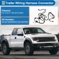 thumbnail image 4 of Unique Bargains 1 Set 4 Pin Trailer Wiring Harness HL3Z13A576A/FL3Z13A576C Towing Hitch Wiring for Ford F-150 2015-2020 Connector Towing Harness Converter, 4 of 7