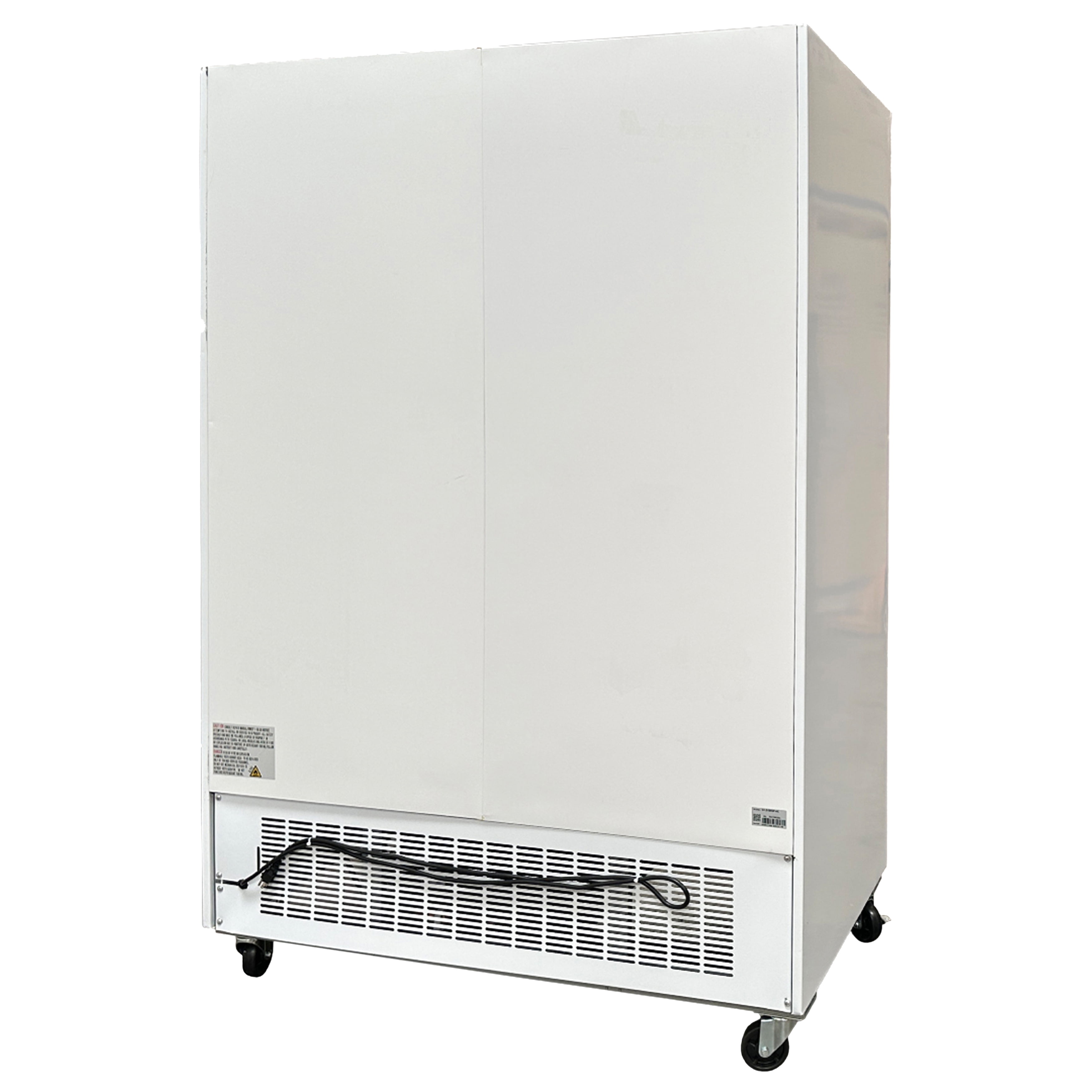 53 in. Two Swing Self-Closing Glass Door Commercial Upright Reach-In Freezer in Stainless Steel 45 Cu. ft.