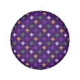 thumbnail image 2 of Kll Purple Mardi Gras Tire Cover,Universal Wheel Tire Cover For Trailer, Rv, Suv, Truck,Camper And Many Vehicle,(14 Inch), 2 of 8