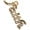 Gold, variant on Silver-tone Crystal Script ''Believe'' - Script Class of 2025 Dome Charm Necklace, 18"