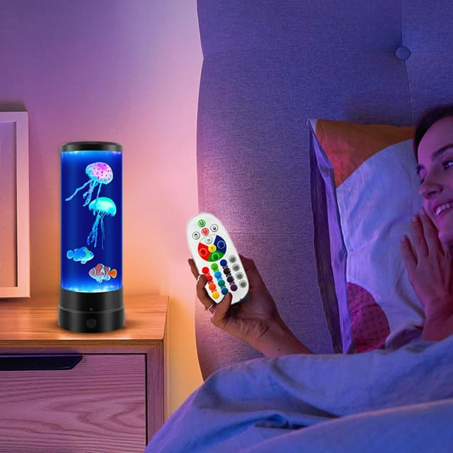 Desktop Ornament Jelly Lamp LED Jelly Light 7 Color Setting Unique Decorative Lamp for Home Great for Kids