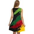 thumbnail image 3 of Vestido Casual de las Mujeres sin Mangas en Gradiente Cuello de Tripulación, Vestido Ligero de Primavera Y Verano de Poliéster, 3 of 5
