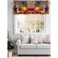 thumbnail image 5 of Vintage Valances for Windows, Rod Pocket Kitchen Valance Curtains - Soft & Washable Small Window Treatment for Living Room,&nbsp;Bathroom, Wine Pumpkin Grapes , 42x12 Inch, 1 Panel, 5 of 9
