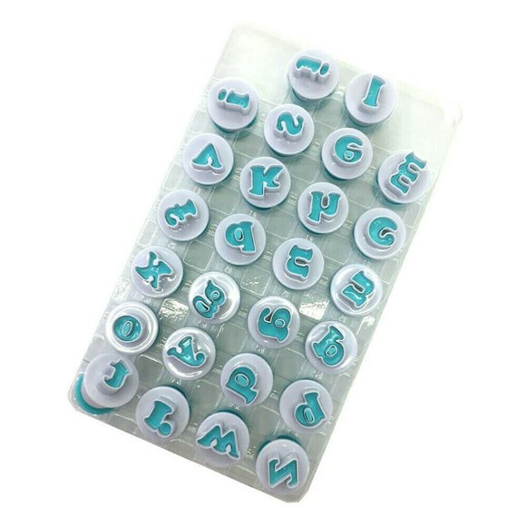 ISTAR 26 Alphabet Lowercase Letter Fondant Icing Cutter Molds Cake Decorating Tool