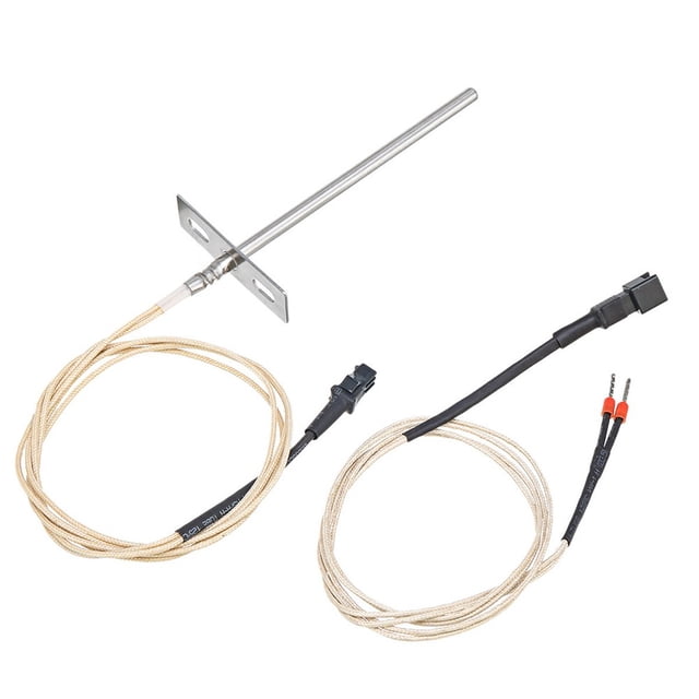 LEFU Premium Stainless Steel Temperature Sensor for Pellet Grill 60cm Long PT100 Probe Accurate Monitoring -30~450℃ Range Easy Install BBQ Accessory