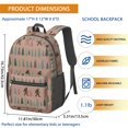 thumbnail image 3 of Bigfoot and Tree Pink Pattern 17" School Backpacks for Teens,Waterproof Oxford Fabric,S-Shape Padded Straps for School,Travel,Hiking,Camping, 3 of 6
