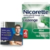 Nicorette 4mg Nicotine Lozenges to Help Quit Smoking with Behavioral Support Program - Mint Flavored Stop Smoking Aid, 144 Count