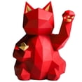 thumbnail image 1 of Figuras Gato en Miniatura Escultura Escritorio Mate Geométrico para Estantería, 1 of 9