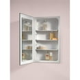 thumbnail image 1 of Jensen 1035P24WH 16 x 26 Po. Armoire à Pharmacie Sans Rampe avec 1 Porte, Acier Réglable et Miroir Poli, Blanc de Base, 1 of 1