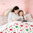 thumbnail image 5 of Manfei Festive Stars 7-Piece Twin Bedding,Christmas Polka Dot Bedding Comforter Set,Green White,Christmas Reversible, 5 of 6