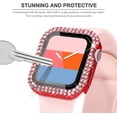 thumbnail image 4 of IBAOLEA Compatible avec Boîtier de Protection pour Montre Bling IBAOLEA avec Protecteur d'Écran Intégré pour Montre IBAOLEA 38mm 40mm 42mm 44mm iWatch SE Série 6 5 4 3 2 1 (44mm, Rouge) Rouge 44mm, 4 of 9