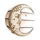 thumbnail image 4 of Estante colgante multiusos de madera con forma de luna para colección de rocas y plantas pequeñas Luz, 4 of 9