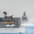 thumbnail image 2 of Figura de caballo,Figura de caballo Escultura animal coleccionable,Adorno de centro de mesa con estatua de caballo de resina,Estatua de mono,Estatua de Buda Mono para Interiores y Exteriores, 2 of 8