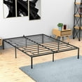 thumbnail image 3 of OUTOP Queen Size Metal Platform Bed Frame With Sturdy Steel Bed Slab Mattress Foundation No Need For Springs Large Storage Space Easy To Assemble, 3 of 7