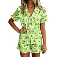 thumbnail image 2 of Angala Halloween Pajamas Women Graphic Pjs Outfits Womens Short Pajamas Set, 2 of 4
