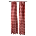 thumbnail image 1 of LA Linen BDcheck58x96-2Pk-RedK98 Fond à Carreaux en Polyester, Blanc & Rouge - 58 x 96 Po. - Lot de 2, 1 of 5