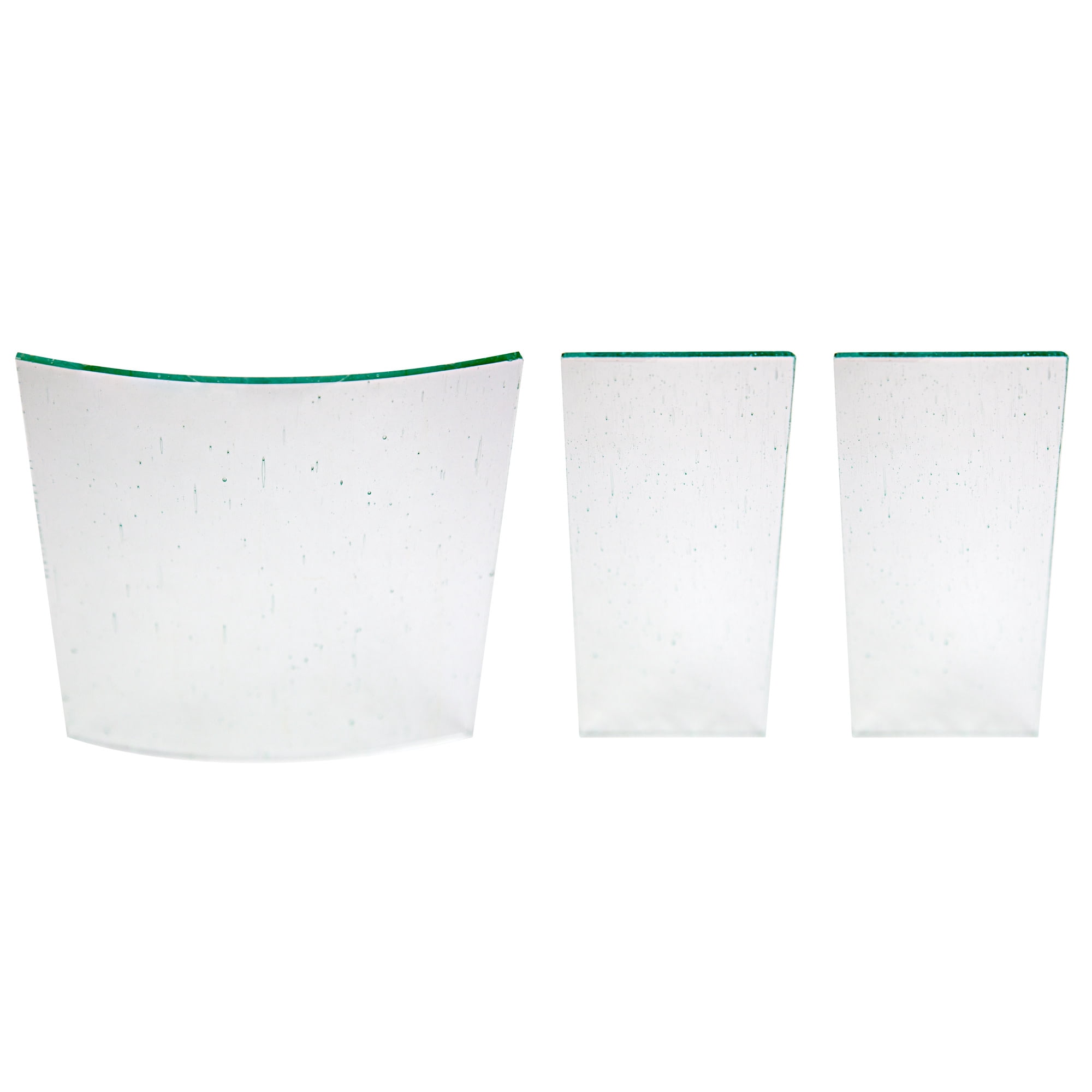 7.25-inch Clear Replacement Glass Panels, Fairview Collection, White – Design House, 923813