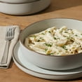 thumbnail image 7 of Gibson Elite Gelston Stoneware Matte Reactive Glaze 16 Piece (Service for 4) Plates and Bowl Dinnerware Set - Cream, 7 of 7