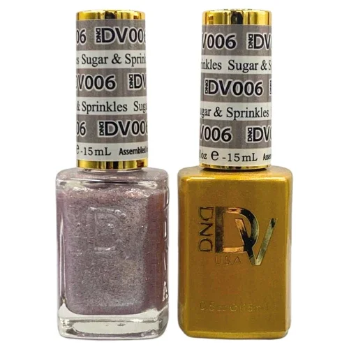 Dnd Diva Duo Gel & Matching Nail Polish - 006 Sugar & Sprinkles