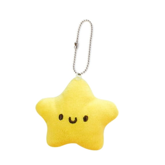 ZYHARUKO Toy Cute Star Plush Toy Doll Keychain Backpack Purse Bag Pendant Adorable Squeak Stuffed Doll Gift for Kids Girls