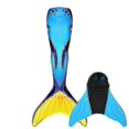 thumbnail image 1 of KINCJON Natation Incluse : Nouvelle Queue de Sirène pour Filles et Garçons - Monofin Inclus S Bleu-KEEW, 1 of 2