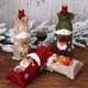 thumbnail image 4 of Bolsas reutilizables de regalo para botellas de vino de arpillera Feliz Navidad con cordón, 4 of 4
