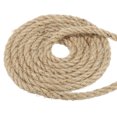 thumbnail image 1 of Unique Bargains 3/8 Inch 65.6 Feet Jute Rope Natural Manila Rope 4 Strand Twisted Thick Heavy Twine Rope, 1 of 5