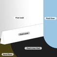thumbnail image 3 of Swimming Pool Mat, Low Compression Swim Pool Liner Pad 4 Meter Excellent  High Density  for Household Use, 3 of 7