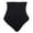 Black, variant on Women's Mid-Waist Seamless Tummy Control Thong Shapewear Panties Girdle Underwear plus Size S-3XL Black