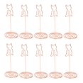 thumbnail image 2 of 10pcs Ring Clip Place Cards Holder,Menu Holders Table Humber Holder Reserved Signs Cat Shaped Place Card Holder Tall Table Number Stands For Wedding Party Sign Food Cards Label, 2 of 8