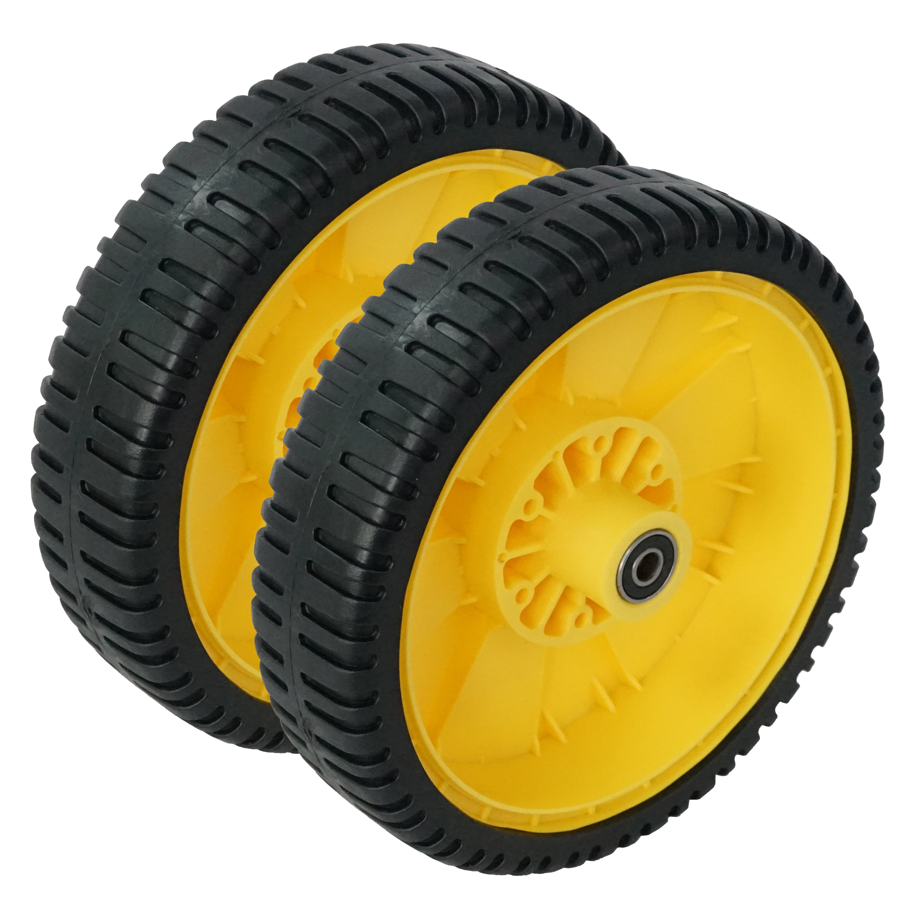 Hex Autoparts 2 Pack Push Mower Wheel Lawn Mower Wheels 72-115 for John Deere AM115138 M111151 12SB 14SB 14SE 14PB JE75