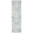 thumbnail image 5 of SAFAVIEH Blossom Asher Damask Wool Runner Rug, Blue/Ivory, 2'3" x 8', 5 of 10