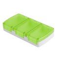 thumbnail image 6 of Unique Bargains 1 Pc 3 Grids Single Row Pill Case Durable for Travel Green, 6 of 6