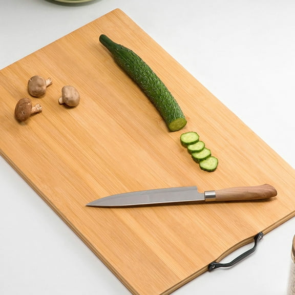 SHINYPASING Bread Board Wood Cutting Board Bamboo 1Pcs Khaki