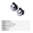 thumbnail image 3 of Scuba Diving 1St Stage Regulator LP Low Pressure Port Plug Scuba Diving Replacement Part,1 x Port Plug,Silver, 3 of 6